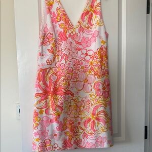 Lilly Pulitzer Bright Neon Floral Dress Large
